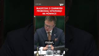 Hołownia musiał ich powstrzymywać Próbwali wtargnąć na mównicę [upl. by Aliac]