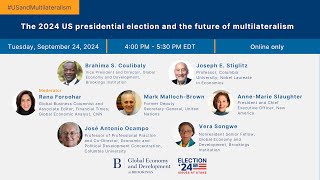 The 2024 US presidential election and the future of multilateralism [upl. by Ulick]