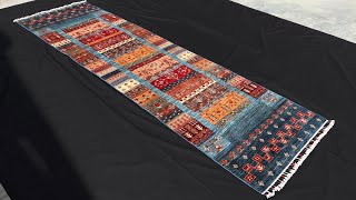 10ft Gabbeh Runner Rug  A Timeless Piece from Maymana Afghanistan [upl. by Brighton]