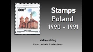 Stamps Poland 1990  1991 [upl. by Norted29]