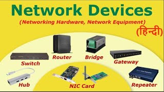 Computer Network Devices in Hindi [upl. by Nonnelg]