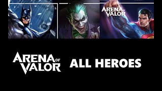 All Heroes Arena of Valor AoV  2020 [upl. by Katuscha]