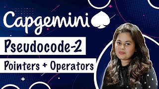 Capgemini Pseudocode Questions 125x Recommended  Pointers  Operators  Prerna Sharma [upl. by Ferreby]