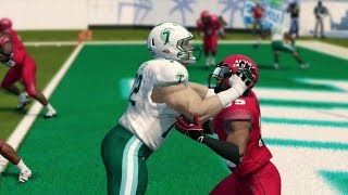 The AutoNation Cure Bowl 2018  Louisiana Lafayette vs Tulane – Full College Bowl Game Sim NCAA 14 [upl. by Eed]