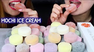 ASMR MOCHI ICE CREAM soft and sticky eating sounds 모찌 아이스크림 리얼사운드 먹방 もちアイス  KimampLiz ASMR [upl. by Abott187]