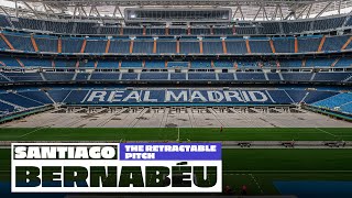 The AMAZING pitch retraction at the new Santiago Bernabéu stadium  Real Madrid [upl. by Veator]