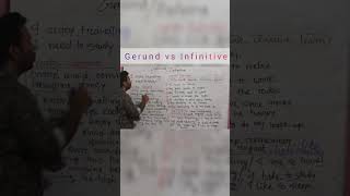 Gerund vs Infinitivegerund infinitive grammar englishgrammar to [upl. by Aihsenad]