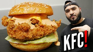 KFC ZINGER BURGER RECIPE  WITH SAUCE [upl. by Heddi472]