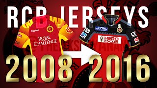 RCB  Royal Challengers Bangalore  Jersey Evolution  20082016 [upl. by Ojimmas]