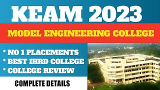 KEAM 2023 MODEL ENGINEERING COLLEGE KOCHI [upl. by Lyrehs]