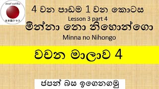 Minna no Nihongo Lesson4 Part1වචන මාලාව [upl. by Lonne40]