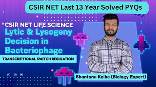 Lytic vs Lysogenic Cycle Switch  Regulation Of Lambda Phage  CSIR NET LIFE SCIENCE PYQs 13 Years [upl. by Iggie213]