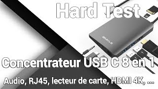 AMKLE Concentrateur USB C 8 en 1  Présentation  Test  Avis  Review [upl. by Hobbie]