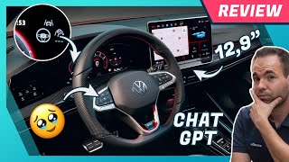 VW Golf 8 Facelift Cockpit im Test  Lenkrad mit TASTEN neues Infotainment amp Chat GPT ausprobiert [upl. by Weibel]