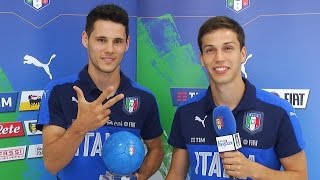 Alex Merlim ringrazia i tifosi per il Pallone Azzurro 2015 [upl. by Briant171]