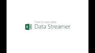 How to save data from Data Streamer in Excel [upl. by Taka]