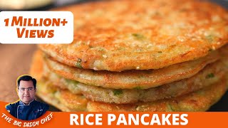 Easy Rice Pancakes Recipe For Tiffin  Healthy and Quick Breakfast Recipe  चावल और आलू का उत्तपम [upl. by Llerrot]