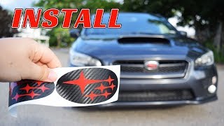 INSTALLING FrontRear Emblem Overlays 20152019 Subaru WRX WRX VLOG 34 [upl. by Ofilia475]