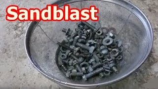 Rust Remover DIY Sandblaster PET bottles [upl. by Nehtiek]