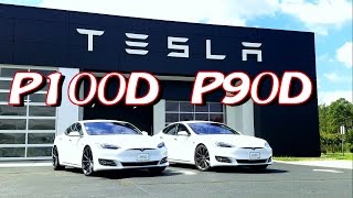 New Delivery  Tesla P100D test vs P90D Ludicrous [upl. by Bernhard]