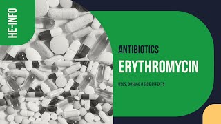 erythromycin  Uses Dosage Side Effects amp Mechanism  Ery [upl. by Sigsmond]