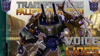 Transformers Fall of Cybertron  Bruticus Voice Lines [upl. by Ailisec]