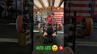 405 lbs bench press repsmotivation fyp shorts crazy gym benchpress youtubeshorts youtube [upl. by Margarethe]