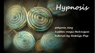 Polymer clay tutorial  Hypnotic Jewelry [upl. by Soph]