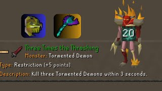 Three Times the Thrashing  Tormented Demon Combat Achievement EASY Walkthrough Guide [upl. by Tamas]