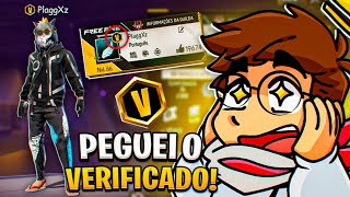 Eu Finalmente Consegui Pegar o VERIFICADO Do Free fire [upl. by Oppen]