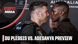 UFC 305 Preview How will the bad blood impact Du Plessis and Adesanya  ESPN MMA [upl. by Enneillij950]