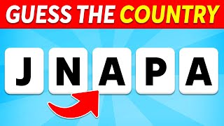 Guess the Country by its Scrambled Name  Country Quiz [upl. by Nehtan]