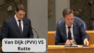 Van Dijk PVV VS Rutte quotDe EU wordt ziek teveel corrupte amp arme landen amp TEVEEL SLECHTE regelsquot [upl. by Yknarf]