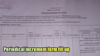 Periodical Salary increment form fill up with forwarding letterFor Govt School Teacher [upl. by Attenra]