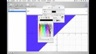 How to Graph Inequalities  Apple Grapher A Graphing Calculator [upl. by Gothard175]