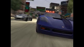 Pcsx2 Burnout 3 TakeDown Race With Mod [upl. by Anyahc113]