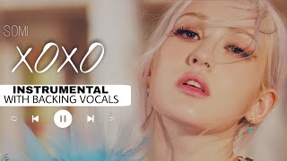 Somi  XOXO Instrumental with backing vocals Lyrics [upl. by Ever]