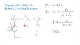 Using the Superposition Principle to Evaluate Complex Circuits [upl. by Adiuqal106]