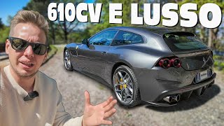 LUSSO e PERFORMANCE a 320KMH  Ferrari GTC4 Lusso T Test Drive [upl. by Ronile]