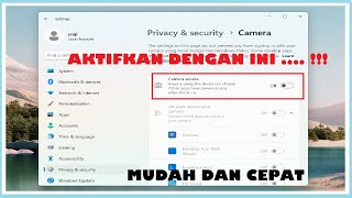 Cara mengaktifkan dan Menonaktifkan Webcam diLaptop PC [upl. by Ecaj]