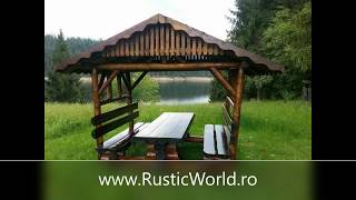 FOISOARE DE GRADINA  Pergole gradina  mobilier pe comanda pentru gradina [upl. by Wesa371]