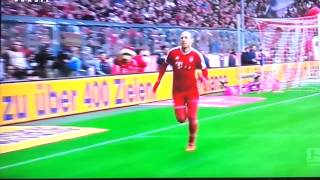 Arjen Robben goal celebration fail [upl. by Azilem]