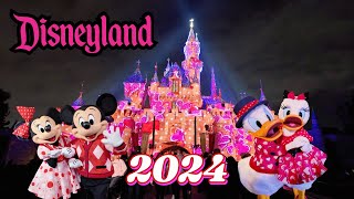 Sweethearts Nite 2024 Disneyland After Dark Walkthrough 4K POV Meet Mickey and Minnie Mouse [upl. by Odlaumor]