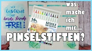 Pinselstifte für Brush Lettering und Bullet Journal  MozArt Single Brush Pens [upl. by Solhcin]