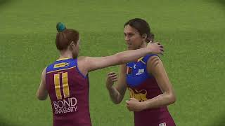 AFLW 2024 Premiership Week 4 Brisbane Lions VS Western Bulldogs [upl. by Olegnalehcim747]