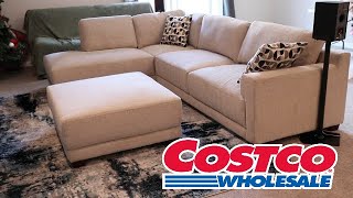 Costco Couch Raylin Fabric Sectional with Ottoman [upl. by Htor]