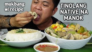 TINOLANG NATIVE NA MANOK  INDOOR COOKING  MUKBANG PHILIPPINES [upl. by Ecam313]