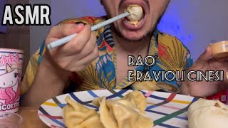 MUKBANG ITA  RAVIOLI CINESI E MINI BAO eating sounds  ASMR CIBO ORIENTALE 🥟🥢 [upl. by Nimzzaj]