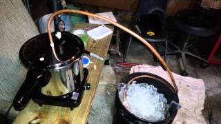 HOW TO BUILD A HOMEMADE MOONSHINE STILL  Drinking as she flows [upl. by Olnek]