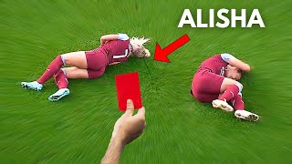 Crazy Fouls amp Tackles in Womens Football 2023 [upl. by Cartan]